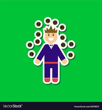Paper sticker on stylish background man player vector image