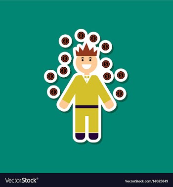 Paper sticker on stylish background man player vector image