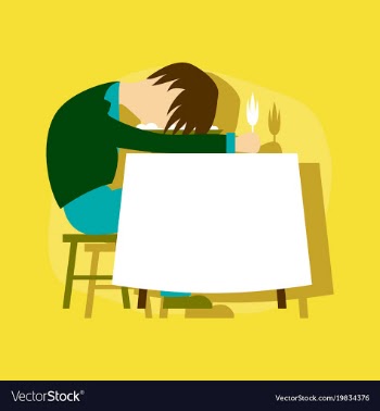 Paper sticker on stylish background man sleeping vector image