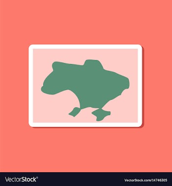 Paper sticker on stylish background map of ukraine vector image