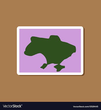 Paper sticker on stylish background map of ukraine vector image