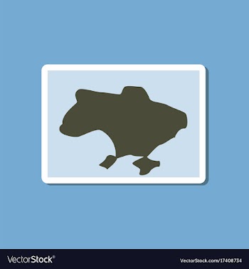Paper sticker on stylish background map of ukraine vector image