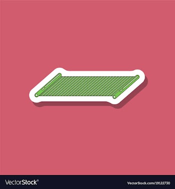 Paper sticker on stylish background mat for vector image