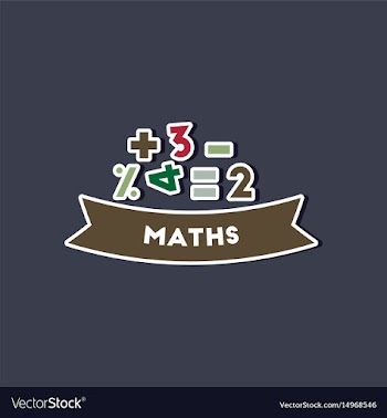 Paper sticker on stylish background math lesson vector image