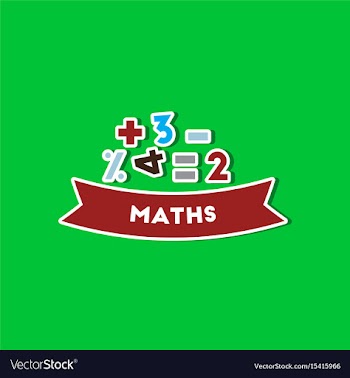 Paper sticker on stylish background math lesson vector image