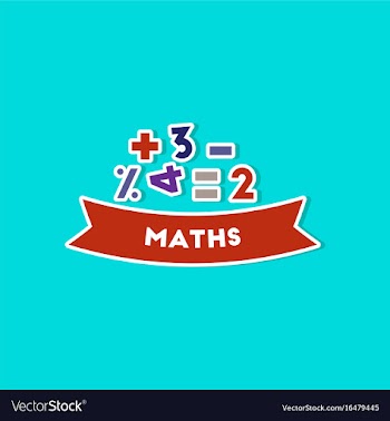 Paper sticker on stylish background math lesson vector image
