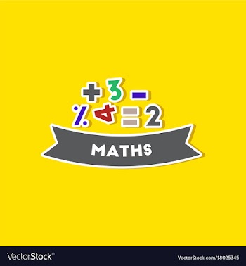 Paper sticker on stylish background math lesson vector image