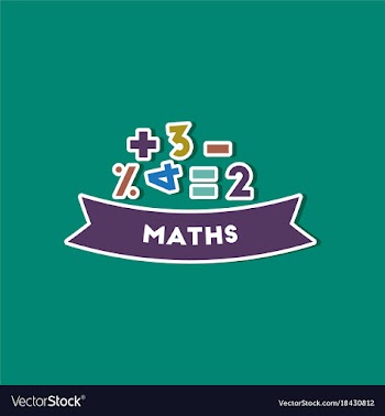 Paper sticker on stylish background math lesson vector image