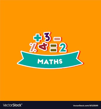 Paper sticker on stylish background math lesson vector image