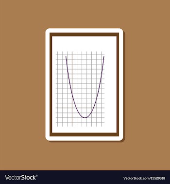 Paper sticker on stylish background mathematics vector image