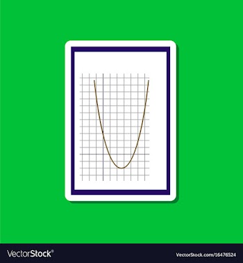 Paper sticker on stylish background mathematics vector image