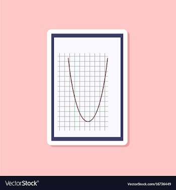 Paper sticker on stylish background mathematics vector image