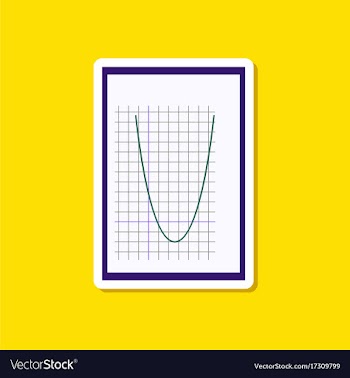 Paper sticker on stylish background mathematics vector image