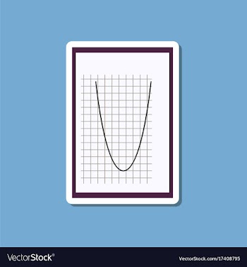 Paper sticker on stylish background mathematics vector image