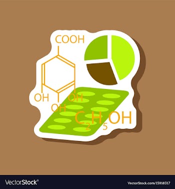 Paper sticker on stylish background medical vector image