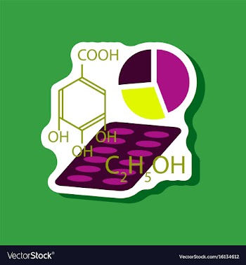 Paper sticker on stylish background medical vector image