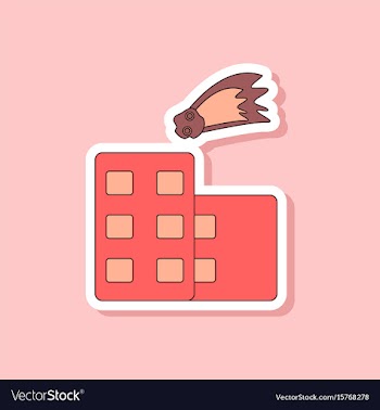 Paper sticker on stylish background meteorite vector image