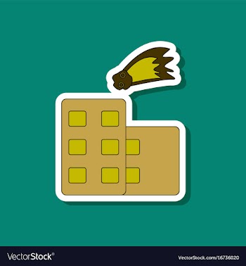Paper sticker on stylish background meteorite vector image