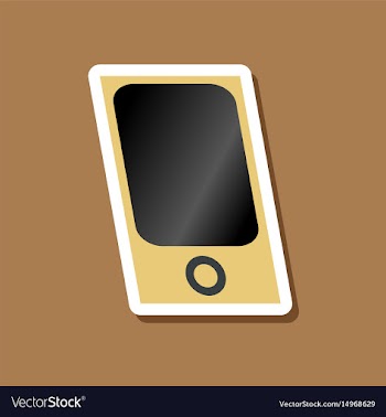 Paper sticker on stylish background mp3 player vector image