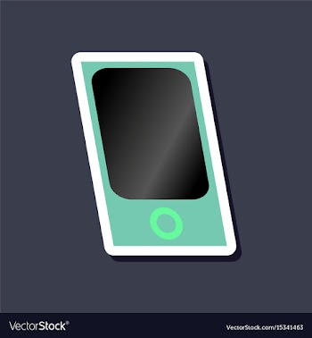 Paper sticker on stylish background mp3 player vector image