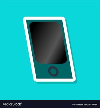 Paper sticker on stylish background mp3 player vector image