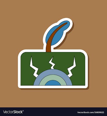 Paper sticker on stylish background natural vector image