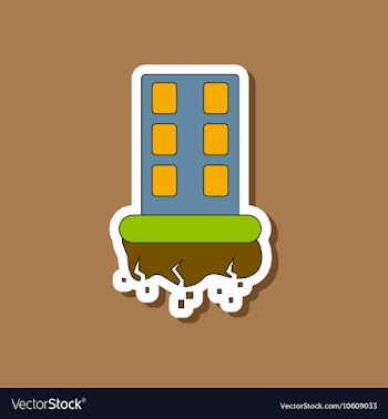 Paper sticker on stylish background natural vector image