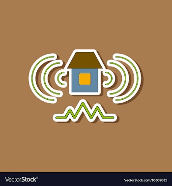 Paper sticker on stylish background natural vector image
