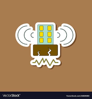 Paper sticker on stylish background natural vector image