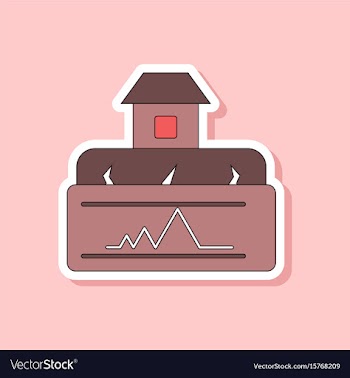 Paper sticker on stylish background natural vector image