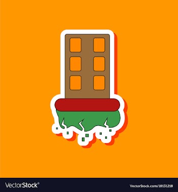 Paper sticker on stylish background natural vector image