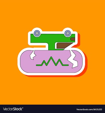 Paper sticker on stylish background natural vector image