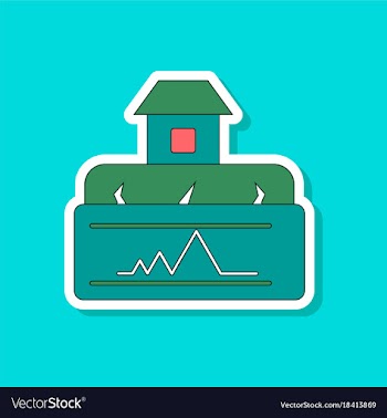 Paper sticker on stylish background natural vector image