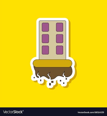 Paper sticker on stylish background natural vector image
