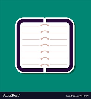 Paper sticker on stylish background notebook vector image