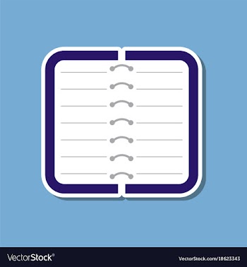 Paper sticker on stylish background notebook vector image