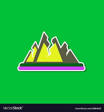 Paper sticker on stylish background of cracks vector image