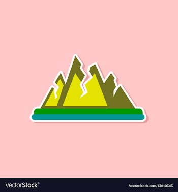 Paper sticker on stylish background of cracks vector image