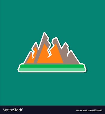 Paper sticker on stylish background of cracks vector image
