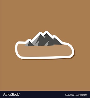 Paper sticker on stylish background of egyptian vector image
