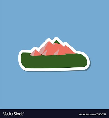 Paper sticker on stylish background of egyptian vector image