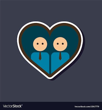 Paper sticker on stylish background of gay in vector image
