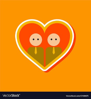 Paper sticker on stylish background of gay in vector image
