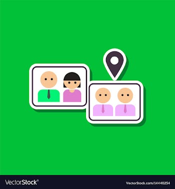 Paper sticker on stylish background of gay vector image