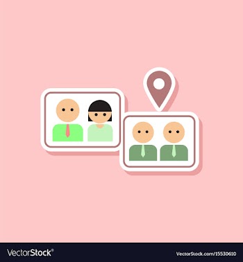 Paper sticker on stylish background of gay vector image