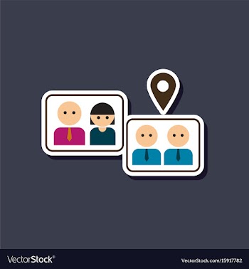Paper sticker on stylish background of gay vector image