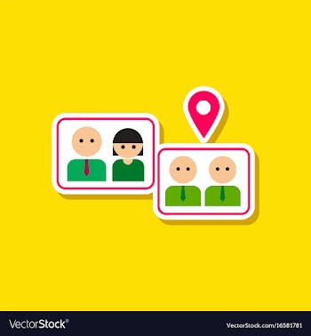 Paper sticker on stylish background of gay vector image