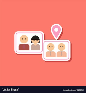 Paper sticker on stylish background of gay vector image
