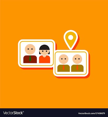 Paper sticker on stylish background of gay vector image