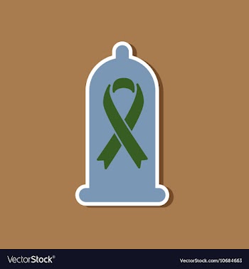 Paper sticker on stylish background of gays condom vector image